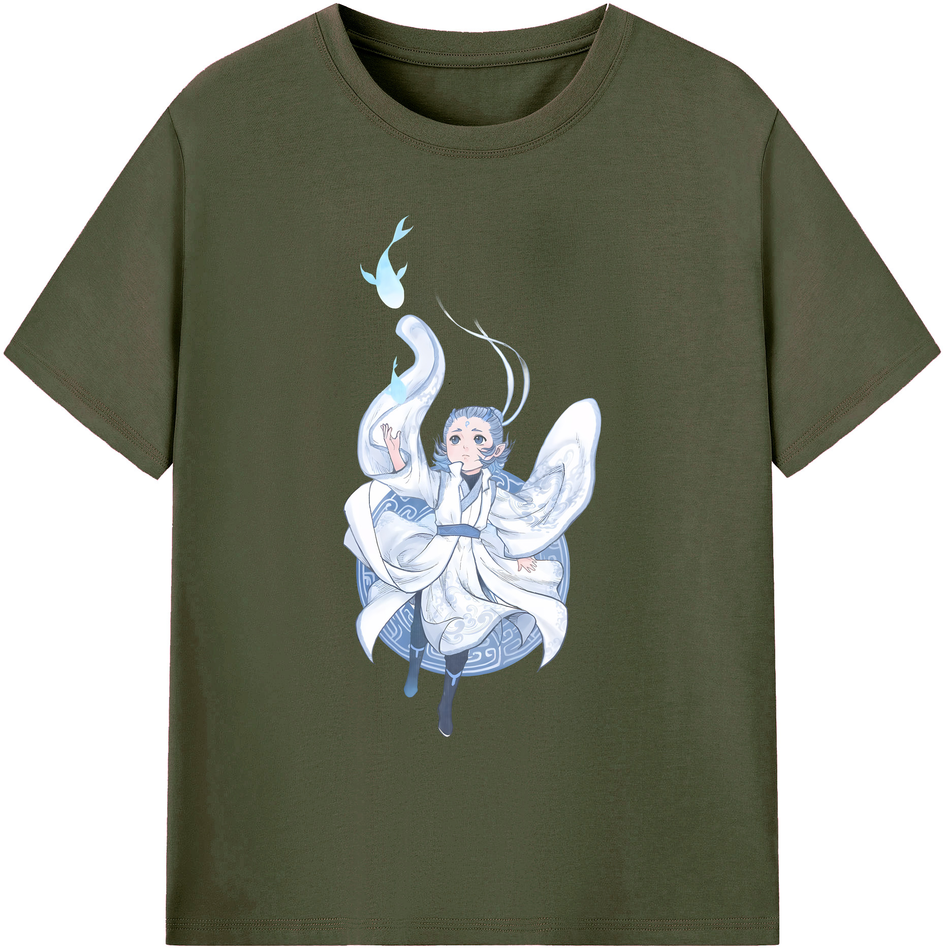 （画像用） Ne Zha 2 ナタ 魔童の大暴れ 綿100％ メンズ半袖Tシャツ｜肌触りやわらか＆通気性